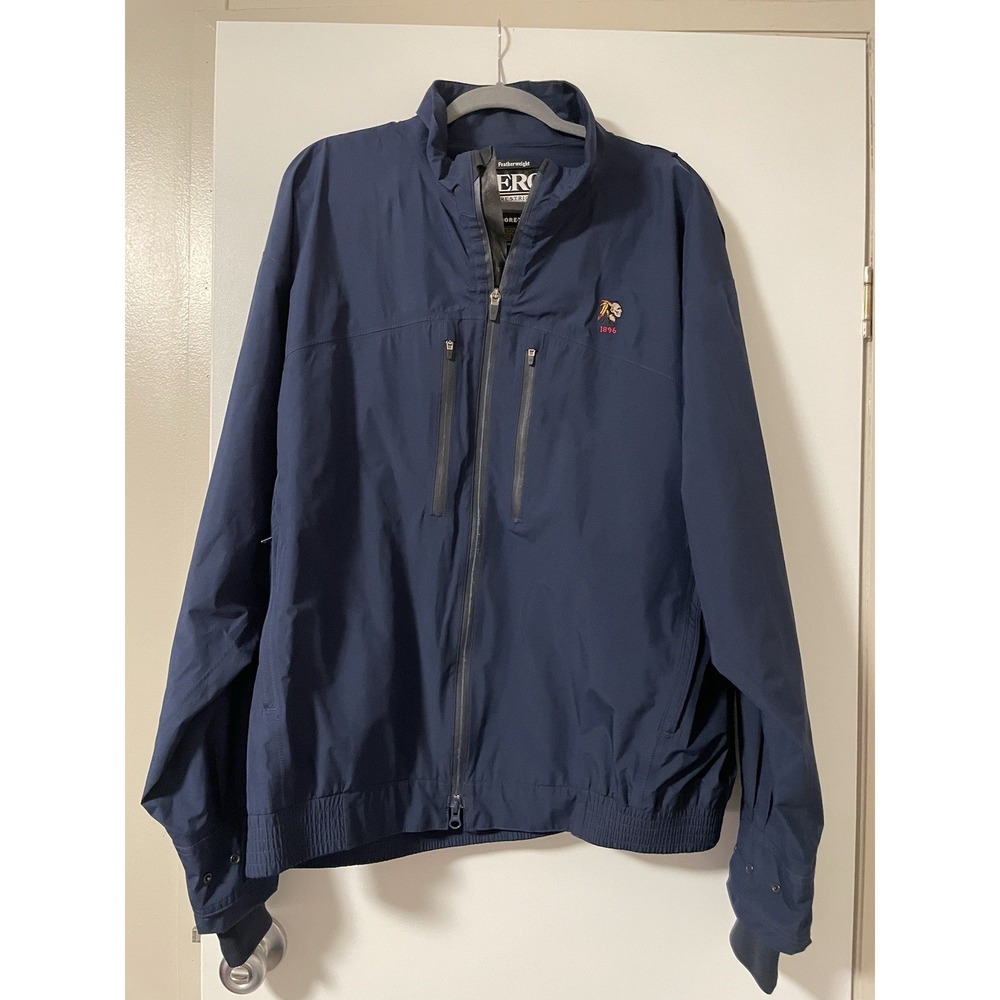 Zero Restriction Gore-Tex Golf Jacket Mens XL Navy With Golf Course Logo